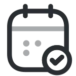 Calendar Tick SVG Icon